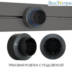 Трековая розетка Arte Milano Am-track-sockets-39 397952TS/ES Grey