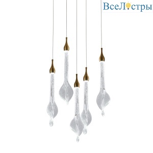 Подвесной светильник Delight Collection OD2433-5 gold/clear
