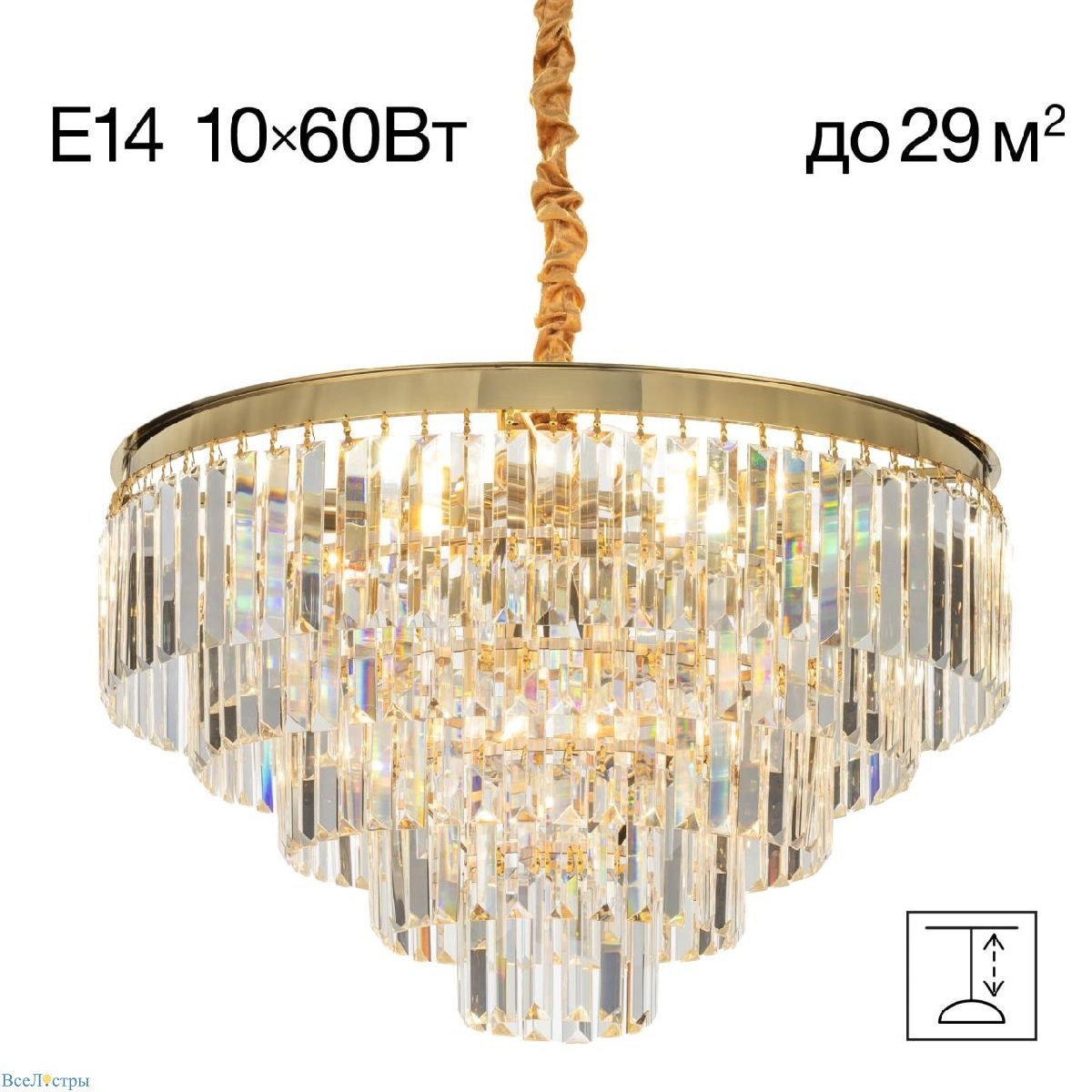 подвесная люстра citilux ricky cl314163