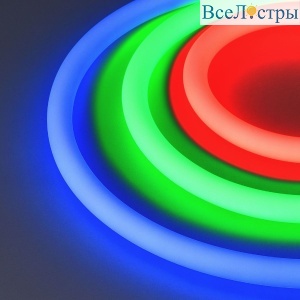 Светодиодная лента герметичная Arlight MOONLIGHT-TOP-G280-D18mm 24V RGB 360deg (13 W/m, IP65, 3838, 5m, wire x1) 038762