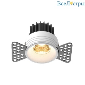 Встраиваемый светильник Maytoni Round DL058-7W2.7K-TRS-W