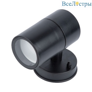 Уличный настенный светильник Uniel UUL-S21С-7W/GU10 IP65 BLACK UL-00011269