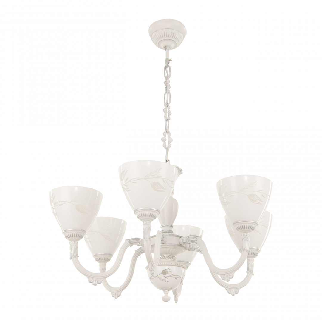 подвесная люстра arte milano 347837/6 wt+sl