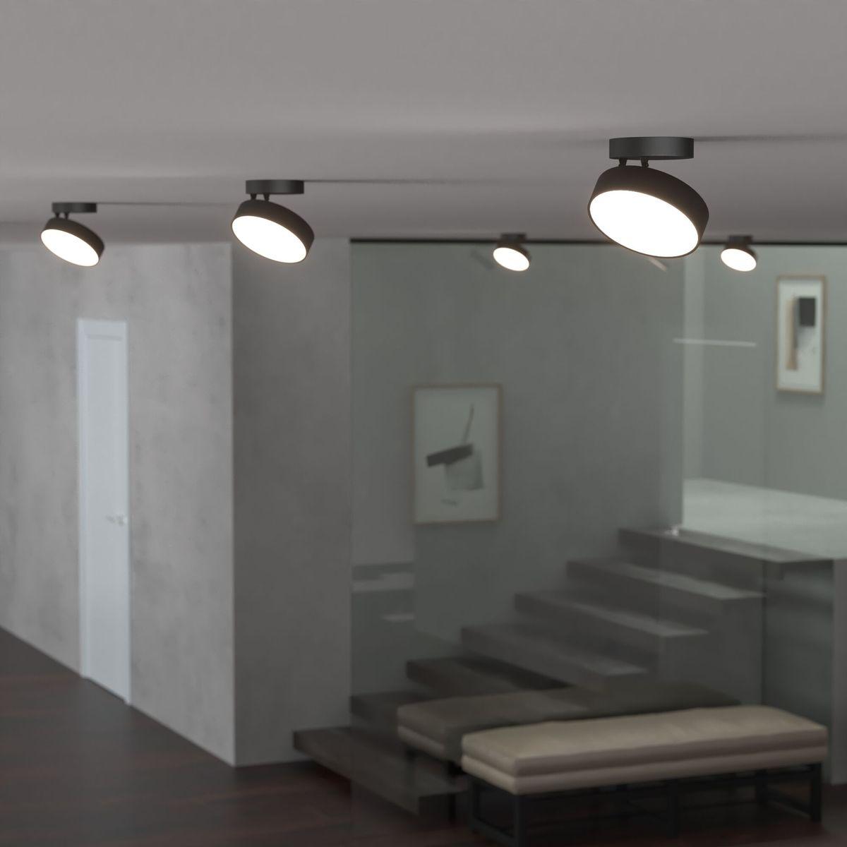 светодиодный спот elektrostandard pila 25135/led черный 4690389187575