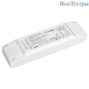 Блок питания Arlight ARJ-SP-60-PFC-1-10V-DALI2-PD (60W, 9-58V, 2x0.3-0.9A, IP20) 033730