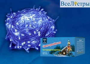 Светодиодная гирлянда (UL-00005253) Uniel 220V синий ULD-S0500-050/DTA Blue IP20