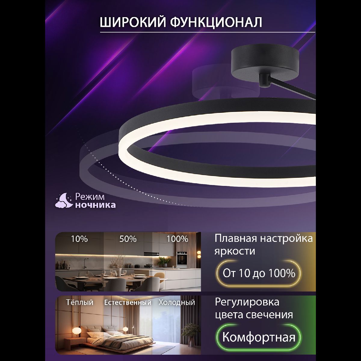 потолочная люстра natali kovaltseva finam led lamps 81121/2c