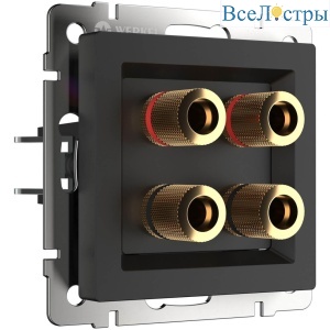 Акустическая розетка Werkel черный матовый W1185008 4690389157059