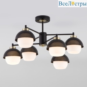 Люстра на штанге Eurosvet 70106/6 черный Smart a044934