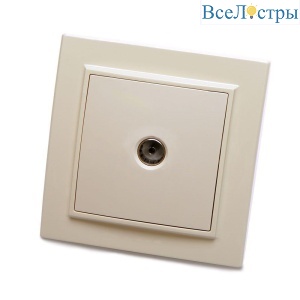 Розетка телевизионная TV Stekker Эрна слоновая кость PST00-9008-02 39234