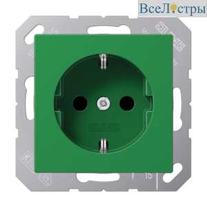 Розетка штепсельная Schuko Jung A1520BFGN