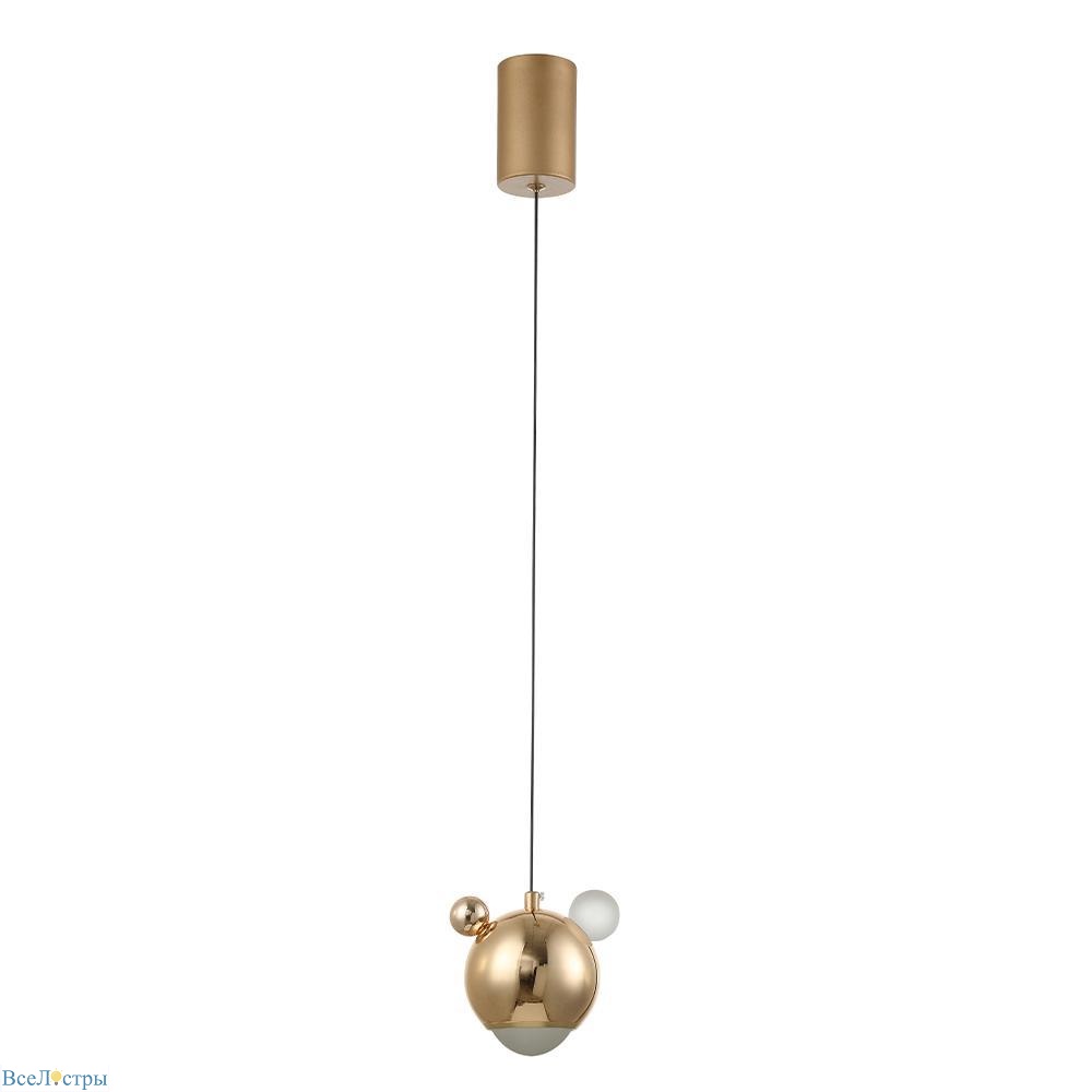 подвесной светодиодный светильник crystal lux amigo sp led gold