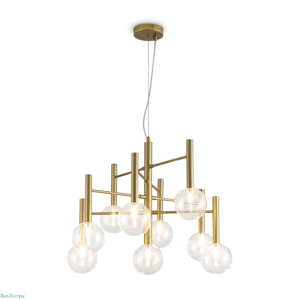 подвесная люстра freya luce fr5584cl-l45g