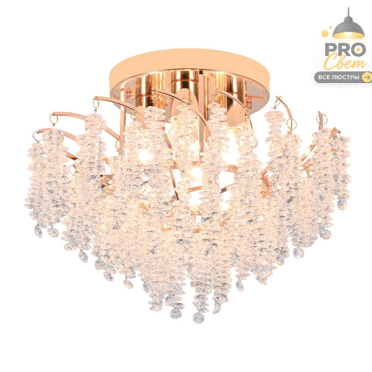 потолочный светильник escada whisper 140015/4c gold es0000075