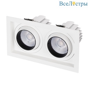 Встраиваемый светильник Arlight MS-VORTEX-BUILT-S250x140-2x30W Day4000 (WH-WH, 50 deg, 230V) 042370