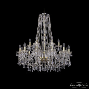 Подвесная люстра Bohemia Ivele Crystal 1403/12+6/300/h-95 G