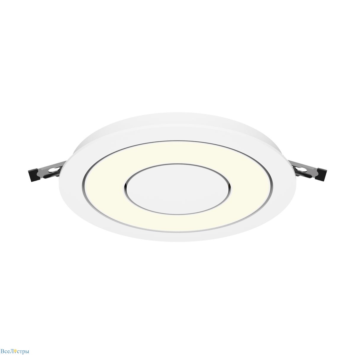 встраиваемый светильник maytoni vector dl102-12w3k-w