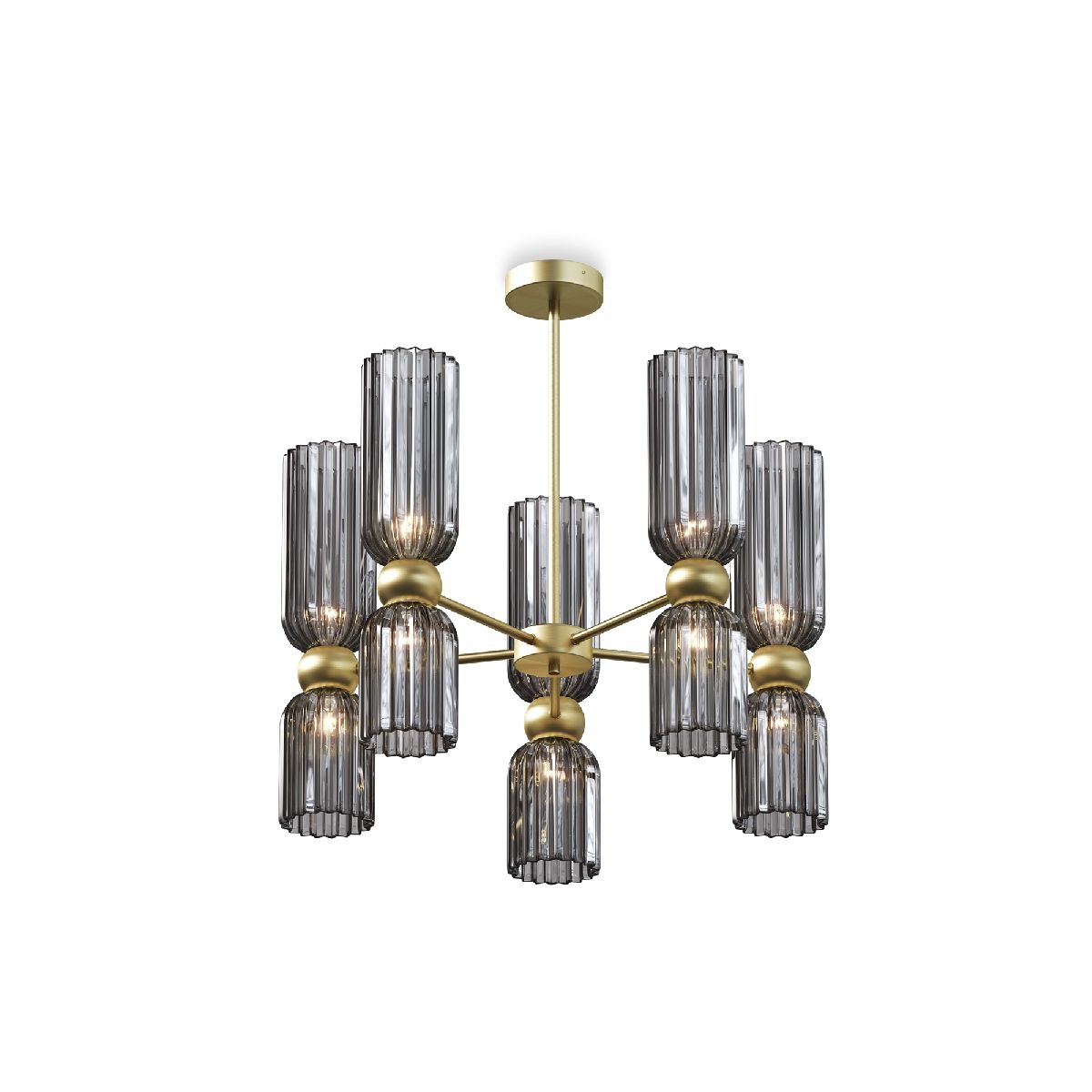 люстра на штанге maytoni antic mod302pl-10gr