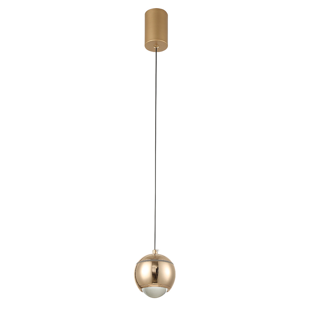 подвесной светильник crystal lux caro sp led gold