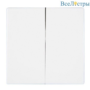 Клавиша для выключателя двухклавишного JUNG EcoProfi EP495WW
