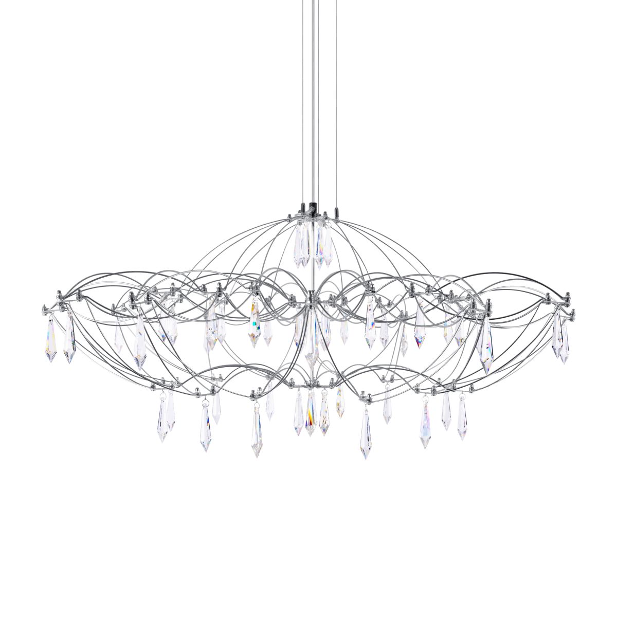 подвесная люстра loft it mira 10586/900 silver asfour