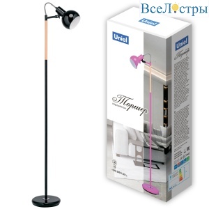 Торшер Uniel UML-T702 E14 BLACK UL-00010182