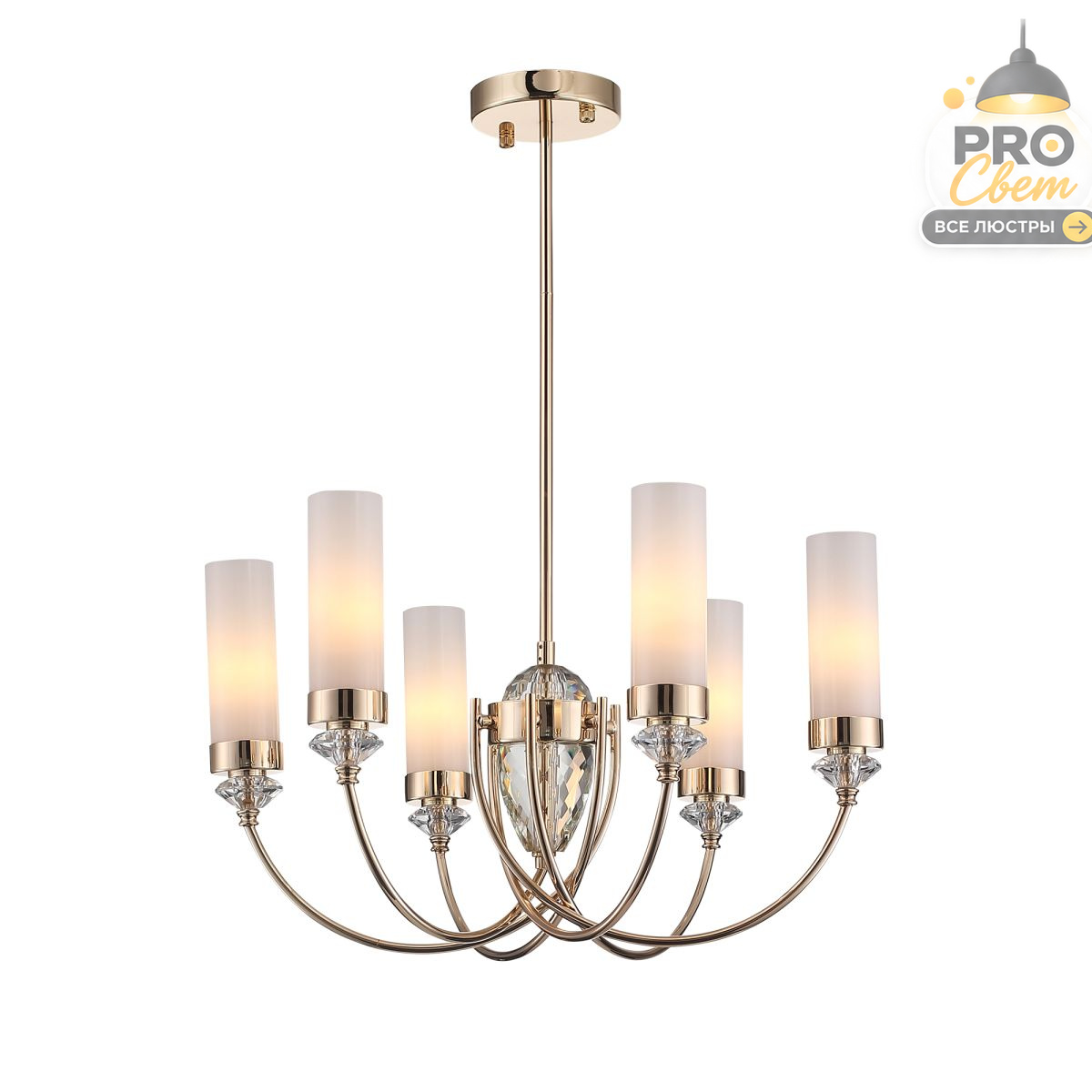 люстра на штанге st luce элегра sl1402.253.06