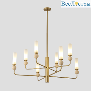 Люстра на штанге Crystal Lux SIMPLY SP8 BRASS