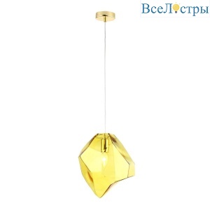 Подвесной светильник Crystal Lux NUESTRO SP1 GOLD/AMBER