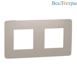 Рамка 2-постовая Schneider Electric Unica New NU280427