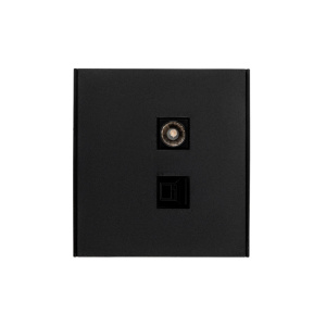 Розетка STRONG компьютерная RJ45 кат6 + TV с/у антрацит KRANZ KR-78-0722-5
