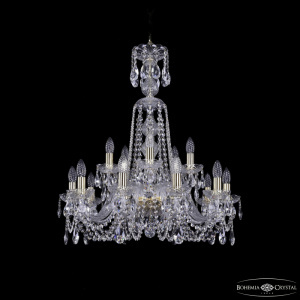 Подвесная люстра Bohemia Ivele Crystal 1402/10+5/240/XL-77 G