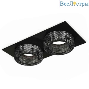 Комплект встраиваемого светильника Ambrella light Techno Spot XC7636021 SBK/BK черный песок/тонированный (C7636, N7192)