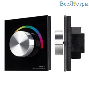 Панель Arlight Smart-P5-RGB-G-IN Black (3V, Rotary, 2.4G) 033757