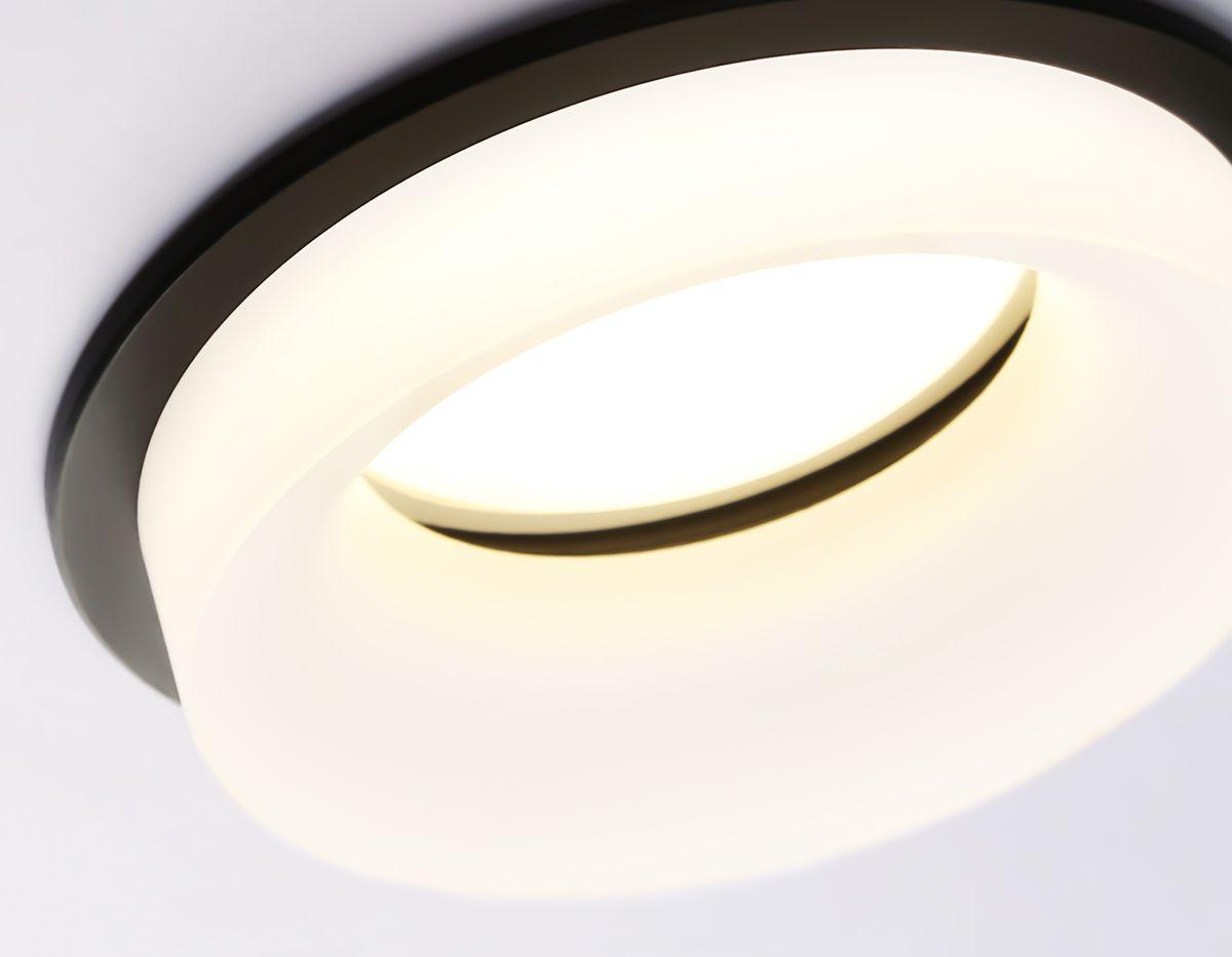 встраиваемый светильник ambrella light techno spot acrylic frost tn1303