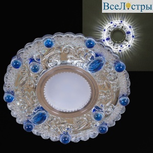 Встраиваемый светильник Reluce 14339-9.0-001LD MR16+LED3W WT+BL