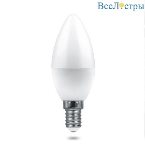 Лампа светодиодная Feron E14 9W 6400K Матовая LB-1309 38061