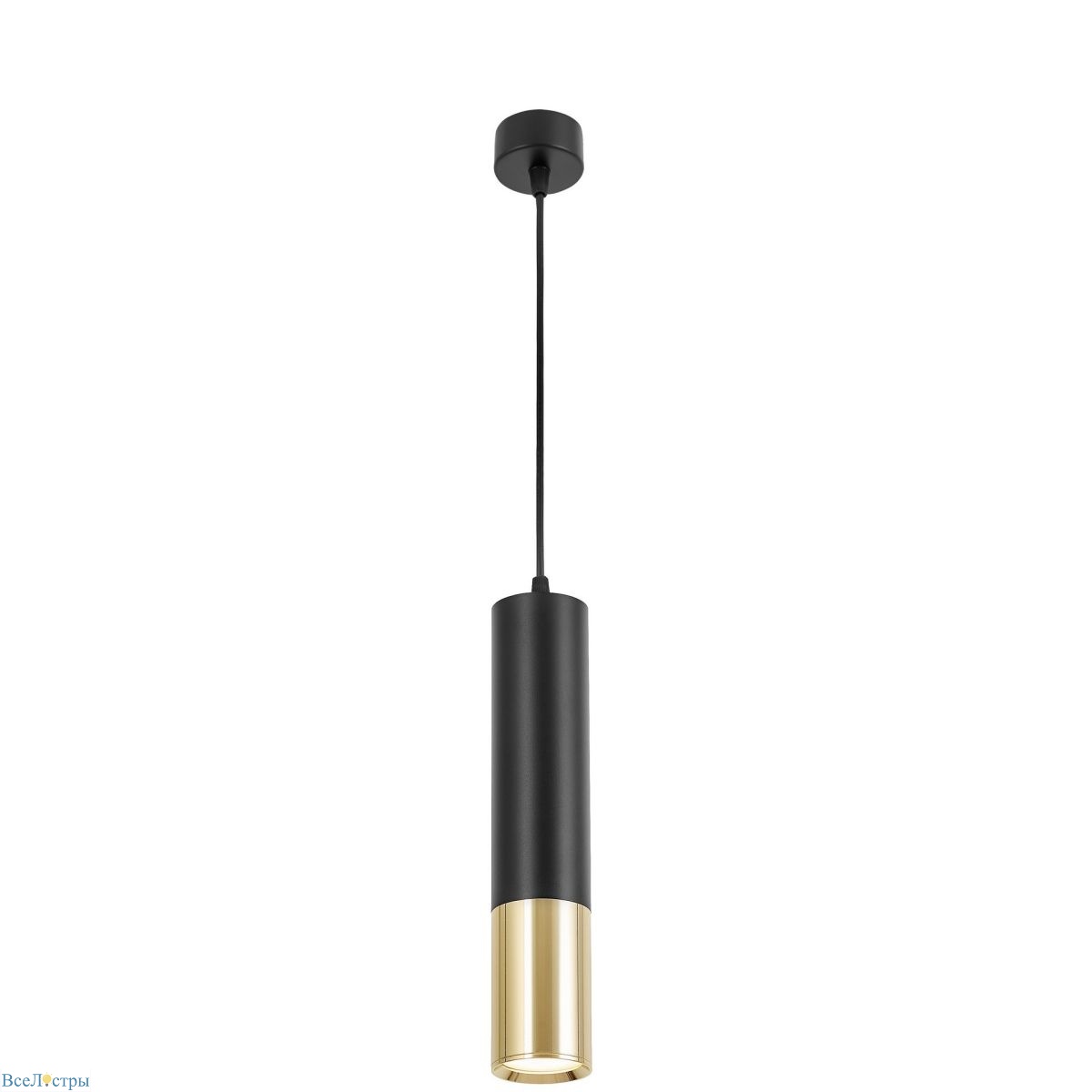 подвесной светильник lumina deco tuba ldp 1101-300 bk+gd