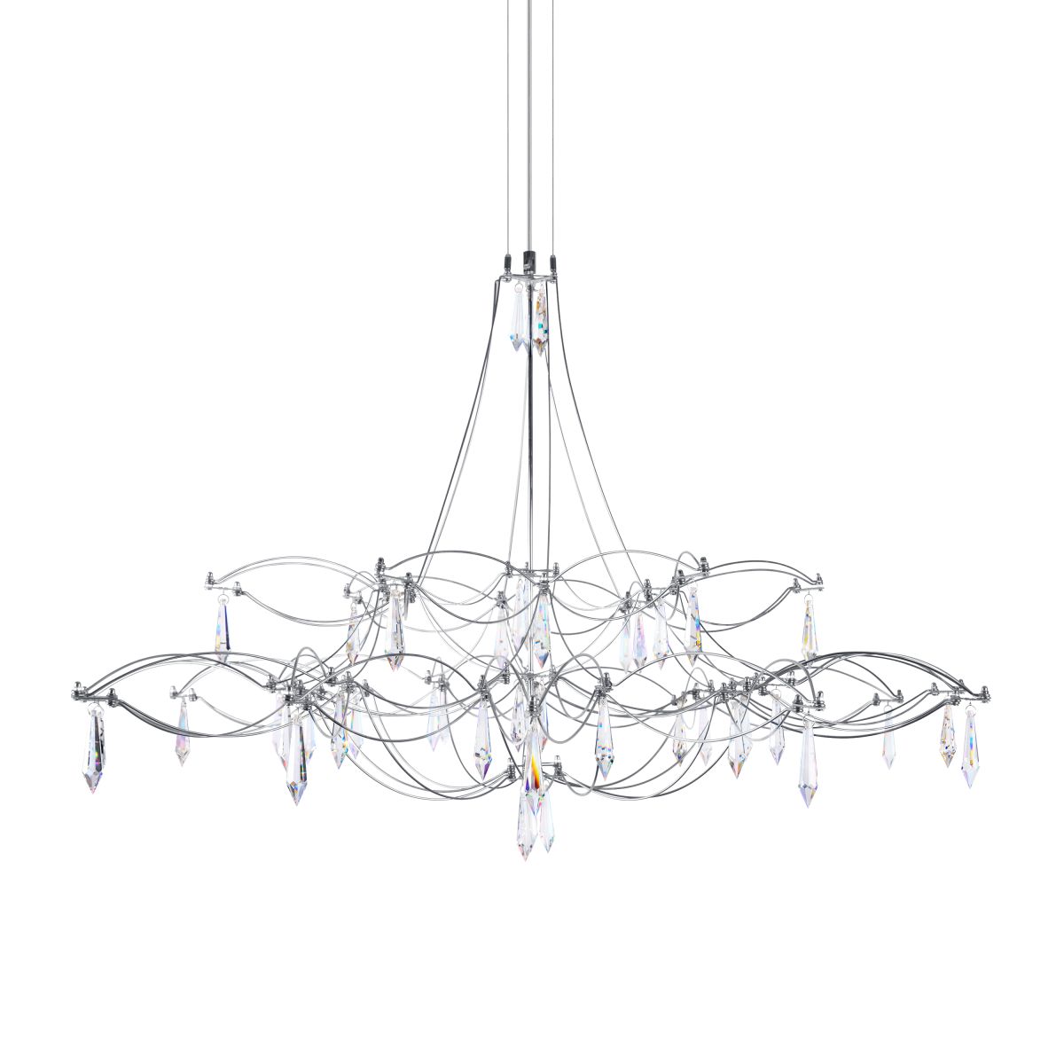 подвесная люстра loft it mira 10590/1000 silver asfour