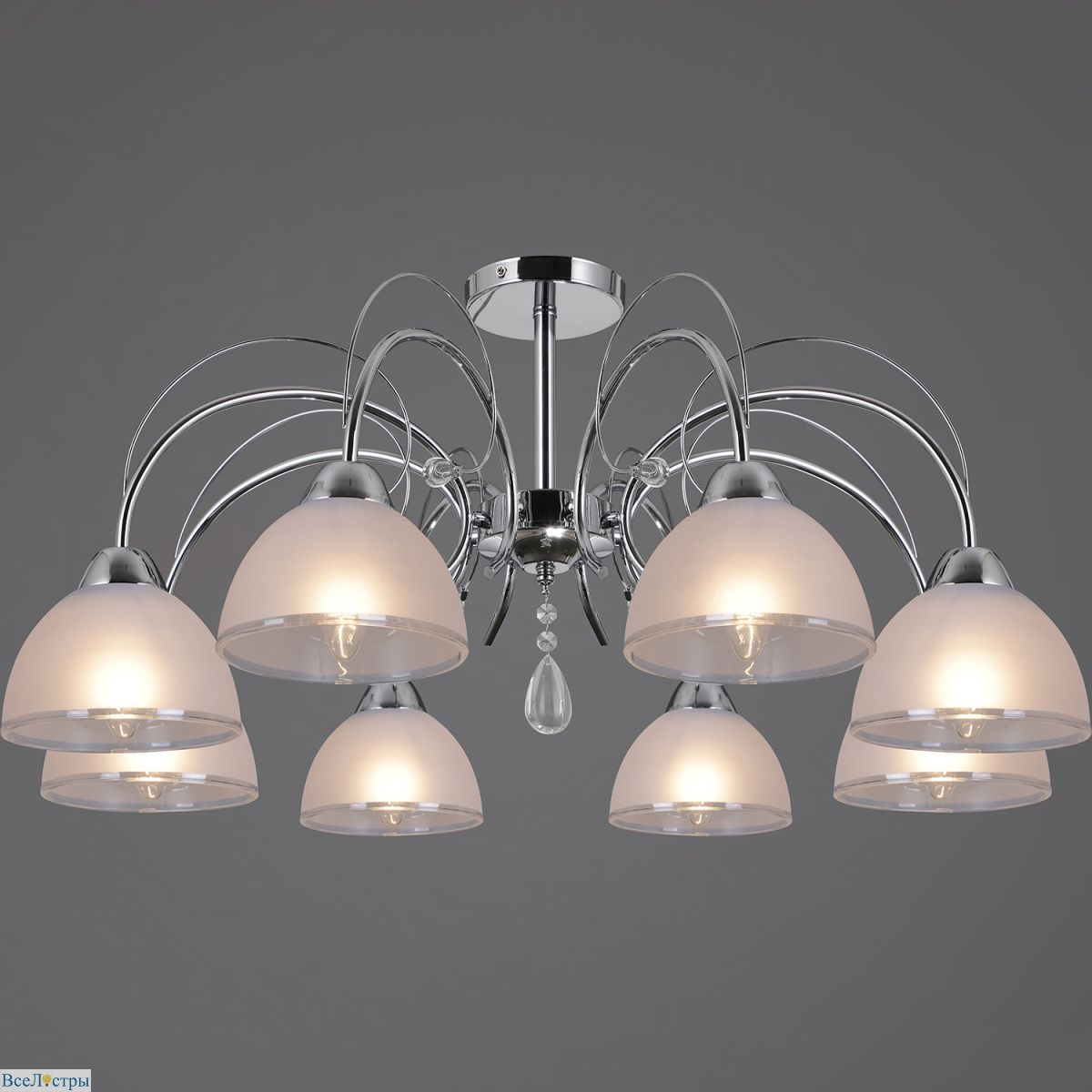 люстра на штанге illumico illumico il0495-8csq-25ch elite