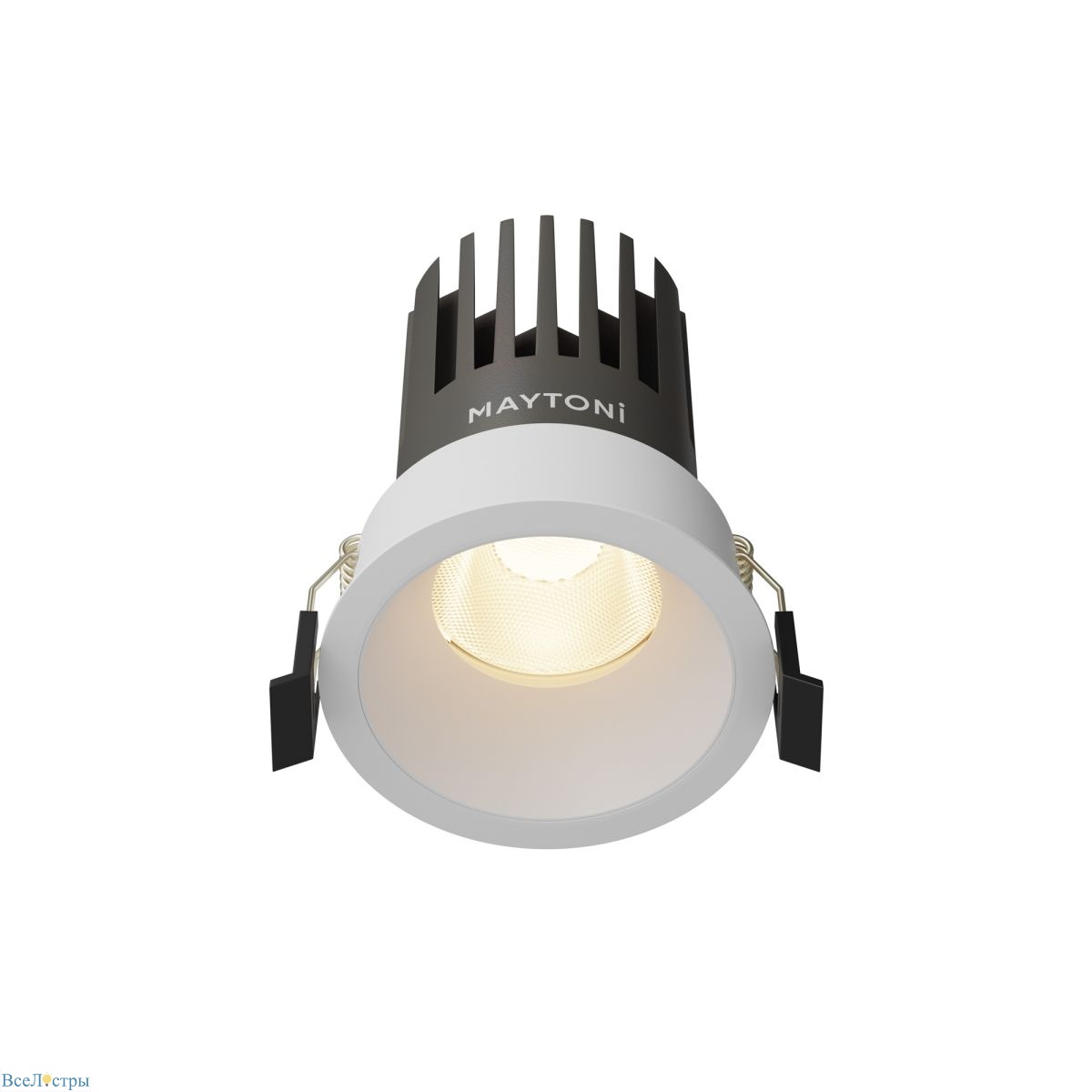 встраиваемый светильник maytoni technical dip dl117-15w-3k-w