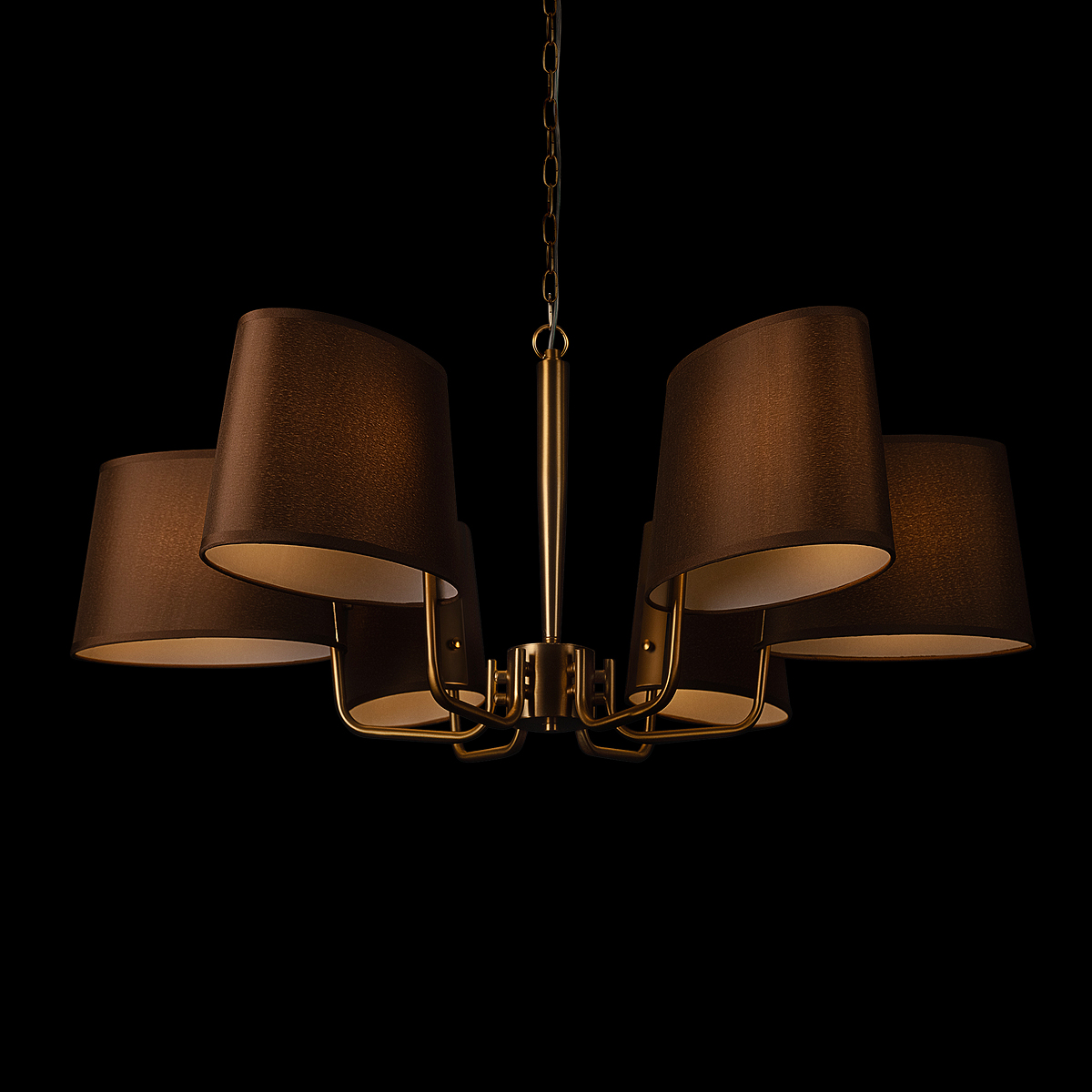 подвесная люстра loft it hilton 10527/6 brass