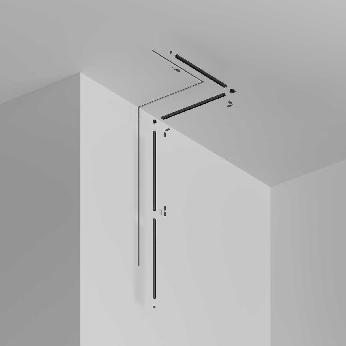 шинопровод встраиваемый магнитный maytoni technical radity tra084mp-12b