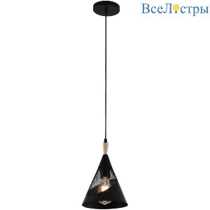 Подвесной светильник Reluce 03250-3.9-01 BK+WOOD
