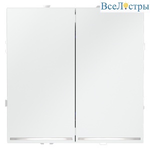 Выключатель двухклавишный с подсветкой Voltum S70 VLS020202