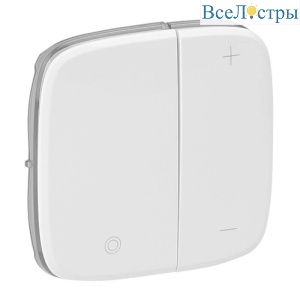 Лицевая панель Legrand Valena Allure светорегулятора клавишного белая 752085