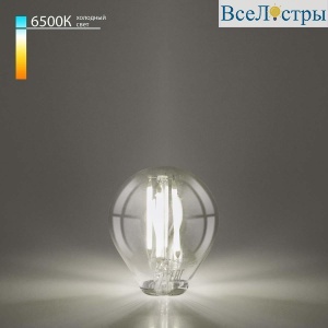 Лампа светодиодная филаментная Elektrostandard E27 6W 6500K прозрачная BLE2758 a056255