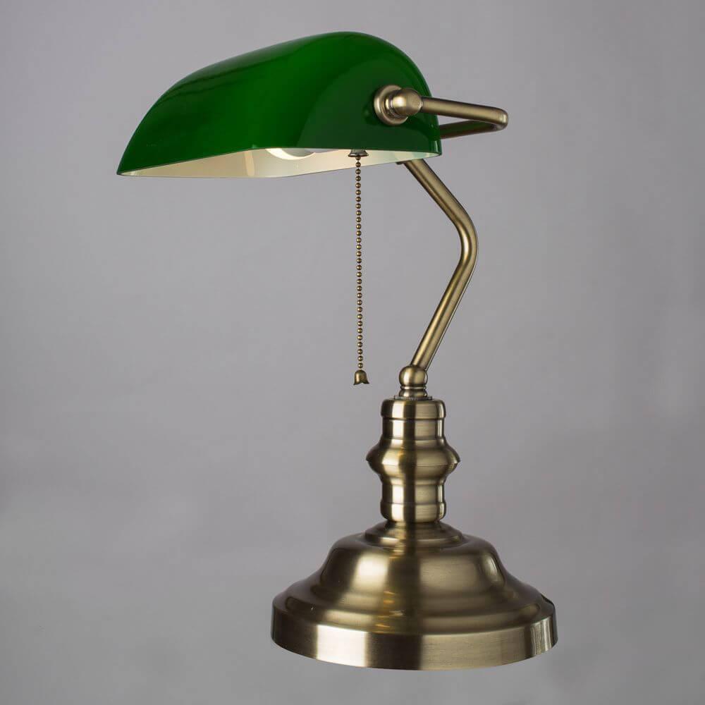 настольная лампа arte lamp banker a2492lt-1ab