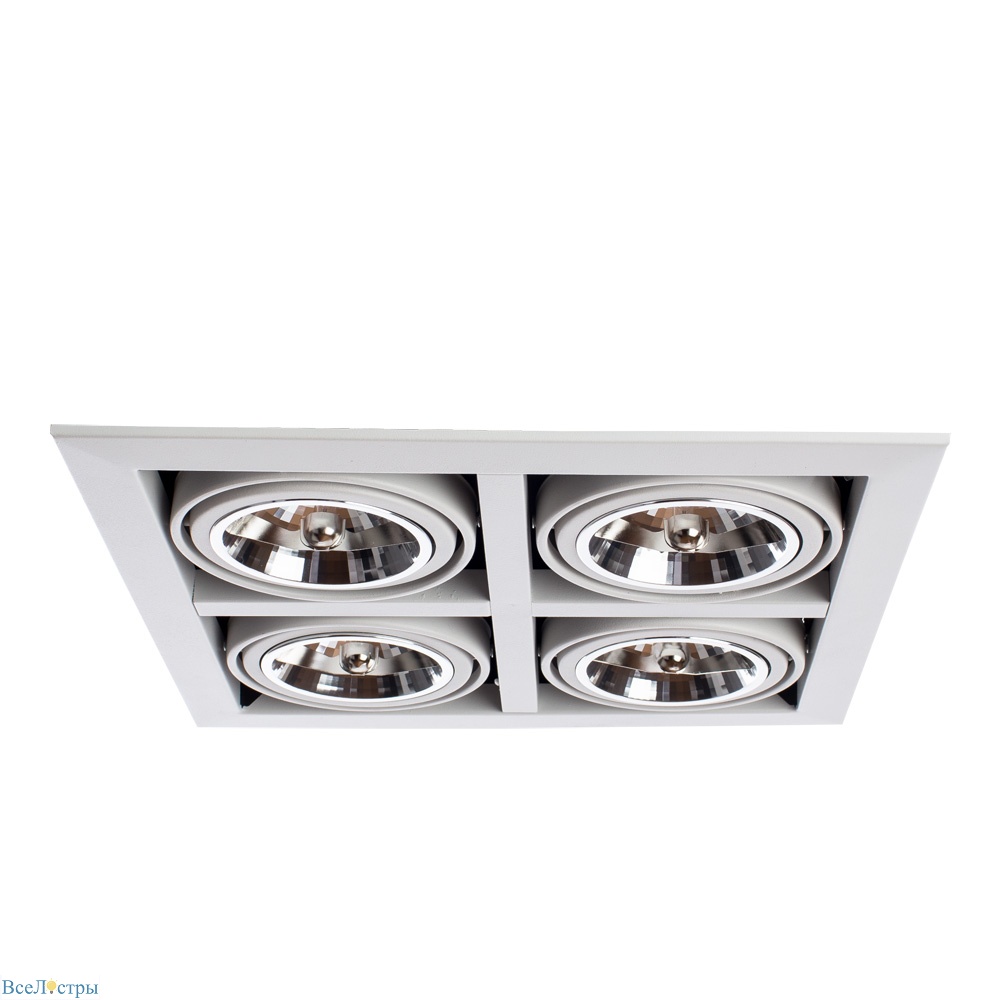 встраиваемый светильник arte lamp cardani grande a5935pl-4wh