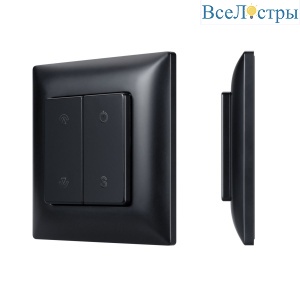 Накладная кнопочная панель 2.4 ГГц Arlight SMART-RF-801-22-1G-DIM-SUF Black (3V, 2.4G) (IARL, IP20 Пластик) 059068